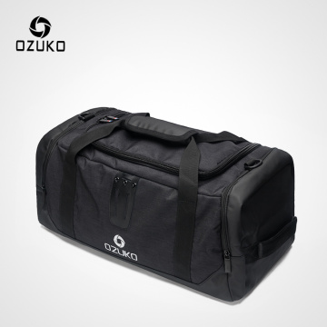 OZUKO 2019 Multifunctional High Capacity Men Travel Duffle Bag Waterproof Oxford Luggage Handbags Carry On Weekend Bags for Trip
