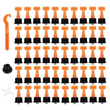 50pcs Reusable Tile Leveling System Level Wedges Tile Spacer for Tiles Flooring Wall Tile Leveling System Kit Construction Tools