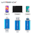 Wansenda 3 in 1 OTG USB Flash Drive USB3.0 + Micro USB + Type-C Pen Drive 512GB 256GB 128GB 64GB 32GB Pendrive for Android/PC