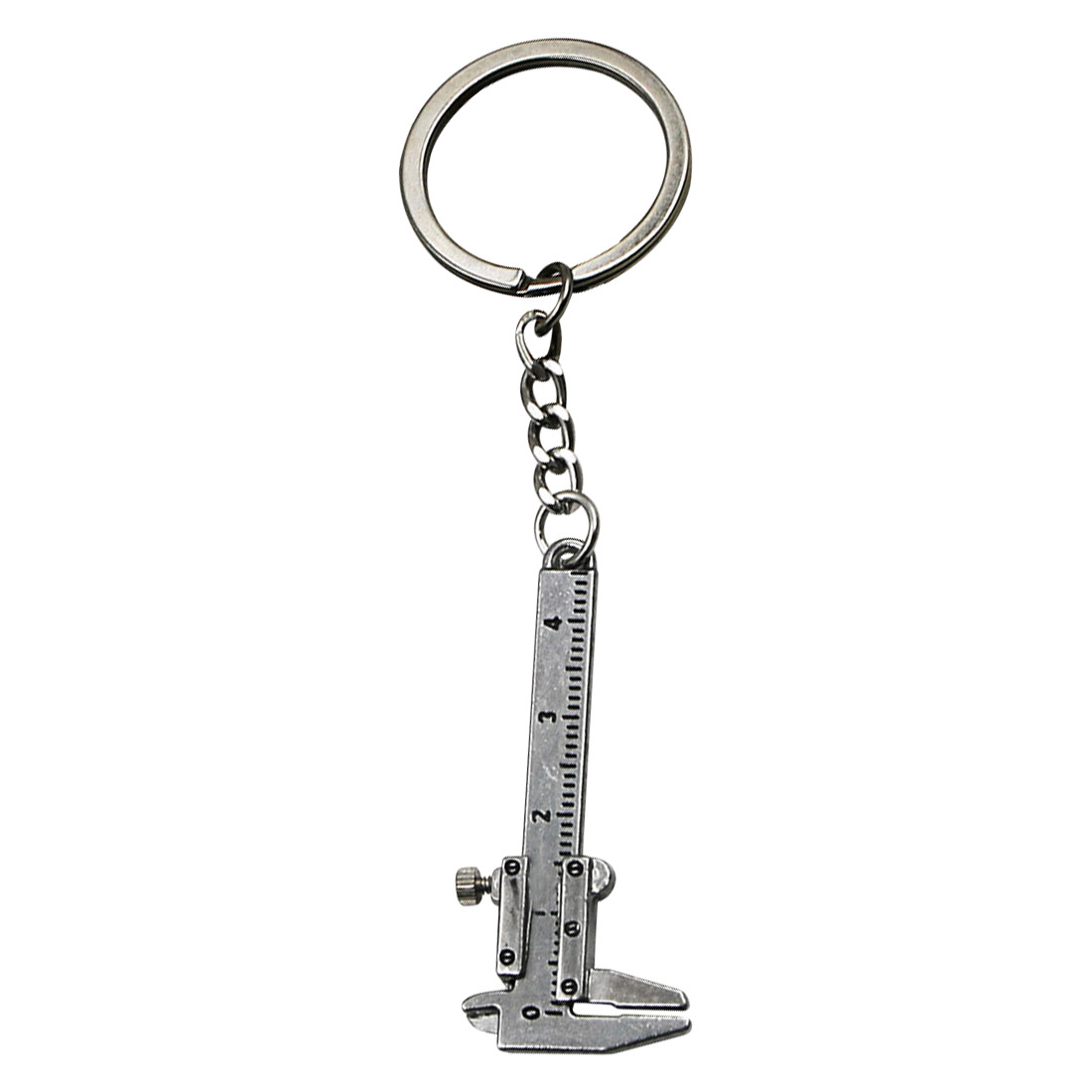 Special Simulation Mini Vernier Caliper Keychain Zinc Alloy Keychain Chain Tool Pendant Portable Tool