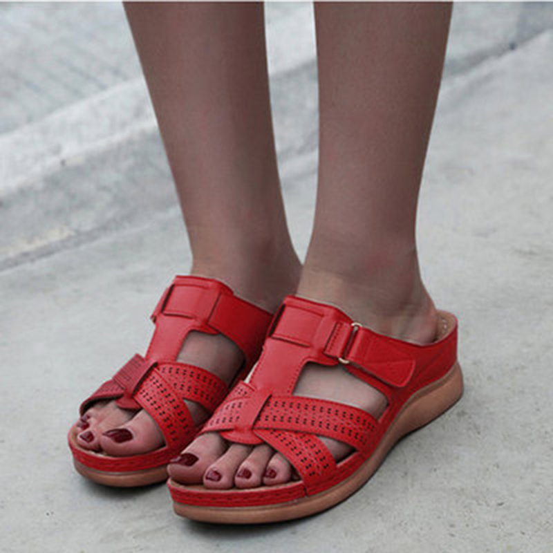 2020 Summer Sandals For Women Shoes Premium Orthopedic Flat Sandals Comfy Soft Ladies Sandals Shoes Woman Drop Shipping Size 44