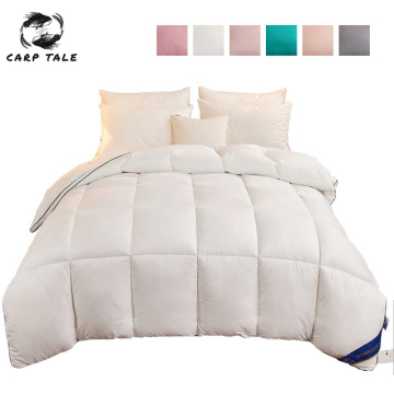 95% White Goose Bed Duvet Warm Winter Quilted Quilt Solid Color Comforter Quilt Down blanket For Home Hotel King Queen Twin Size