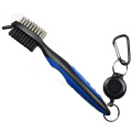 Golf Training Aids Golf Club Brush Groove Cleaner With Retractable Zip-line And Aluminum Carabiner Cleaning Tools Outdoor
