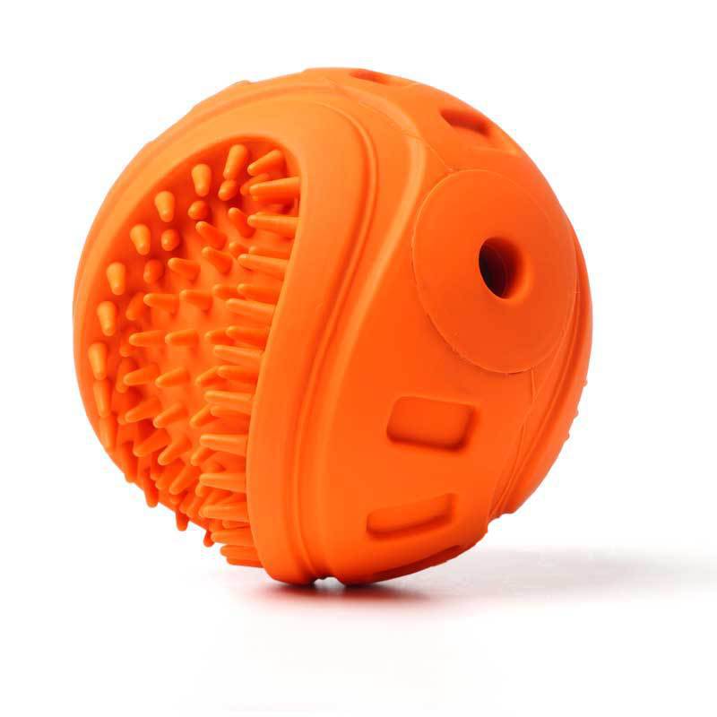 Squeaky Teeth Clean Dog Chew Ball Toy