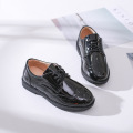 Kids Shoes For Boys Genuine Leather Shoes For Kids Wedding School Show Dress Flats Light Classic Black Children Loafer Moccasins