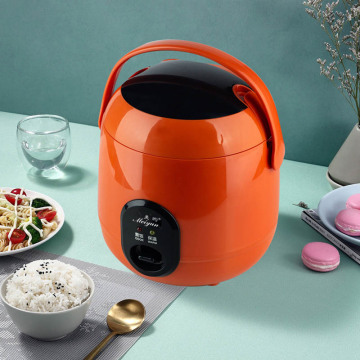 220V Mini Rice Cooker Food Steamer Meal Cooking Pot Portable Heating Lunch Box Soup Porridge Multifunctional Food Cooker 1.2L