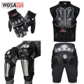 WOSAWE Motocross Armor Short Adult Off Road Racing Motorcycle Protective Gear MTB Clothing Jacket+kneepads+Elbowpads+shorts