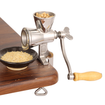 Herb Wheat Manual Handheld Flour Soybeans Mill Rotating Home Kitchen Grain Grinder Stainless Steel Food Coffee Cereal