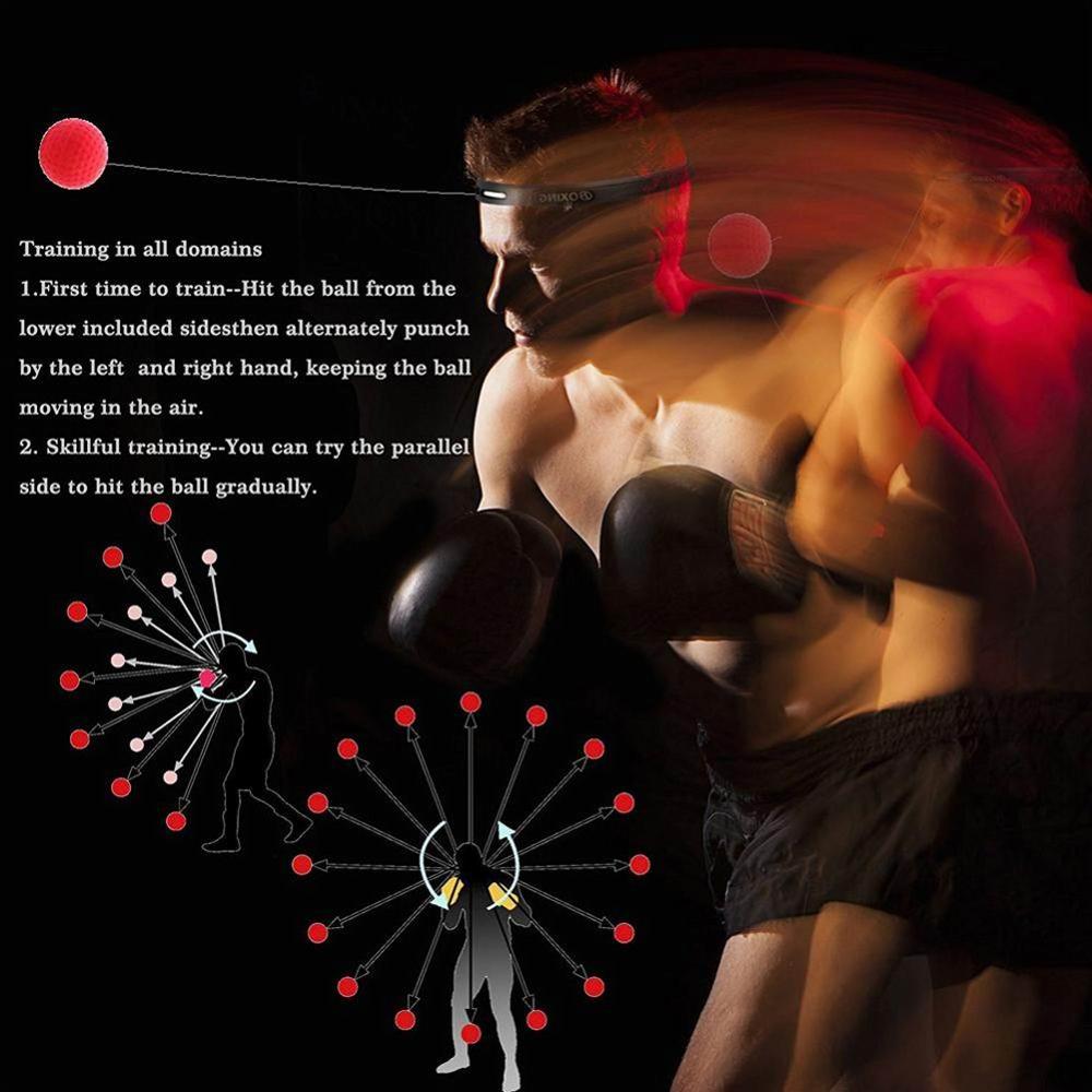 Boxing Reflex Speed Punch Ball Fitness Boxing Reflex Ball Head Band Fighting Speed Training Ball Set Exercise Boxing Accessories