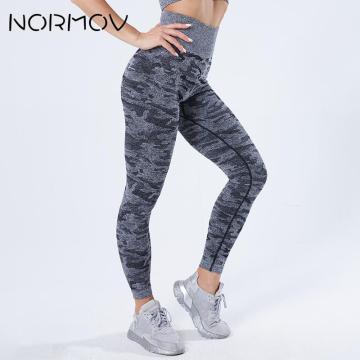 NORMOV High Waist Seamless Leggings Sport Women Fitness Camouflage Workout Yoga Pants For Women Sport Gym Yoga Leggings Women