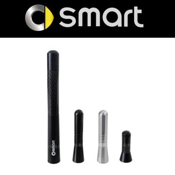 For Benz Smart Fortwo High quality 12cm 4.7 inch Black Short Carbon Fiber Car Radio fm Antenna antena fit