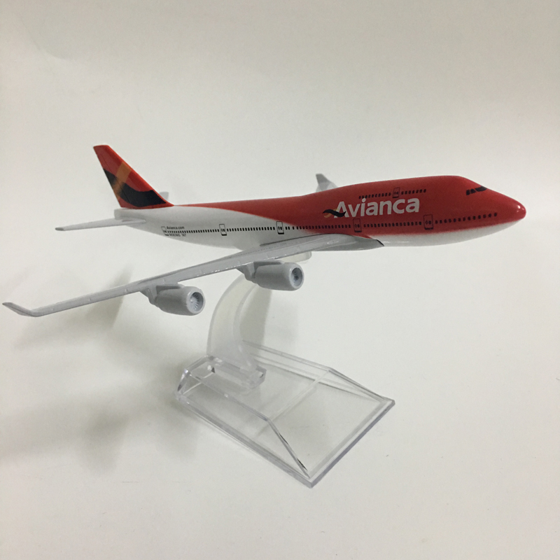 JASON TUTU 16cm AVIANCA COLOMBIA Boeing 747 plane model airplane model aircraft model diecast metal airplanes model 1:400 Plane