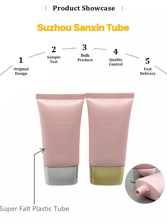 Pink Flat Soft Tube