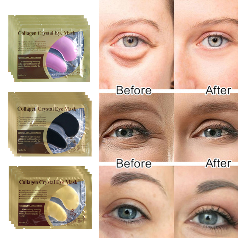 5/8/10pair Gold Eye Mask Collagen Crystal Eye Patches Pad Anti Wrinkle Mask Remove Dark Circles Moisturizing Patches Under Eyes