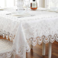 Europe luxury embroidered tablecloth white table dining table cover table cloth flower Lace bedside TV cabinet dust cloth HM1038