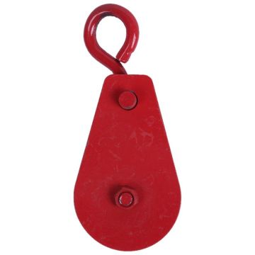 0.3T 300kg 661.4Lbs Metal Lifting Crane Pulley Block Red