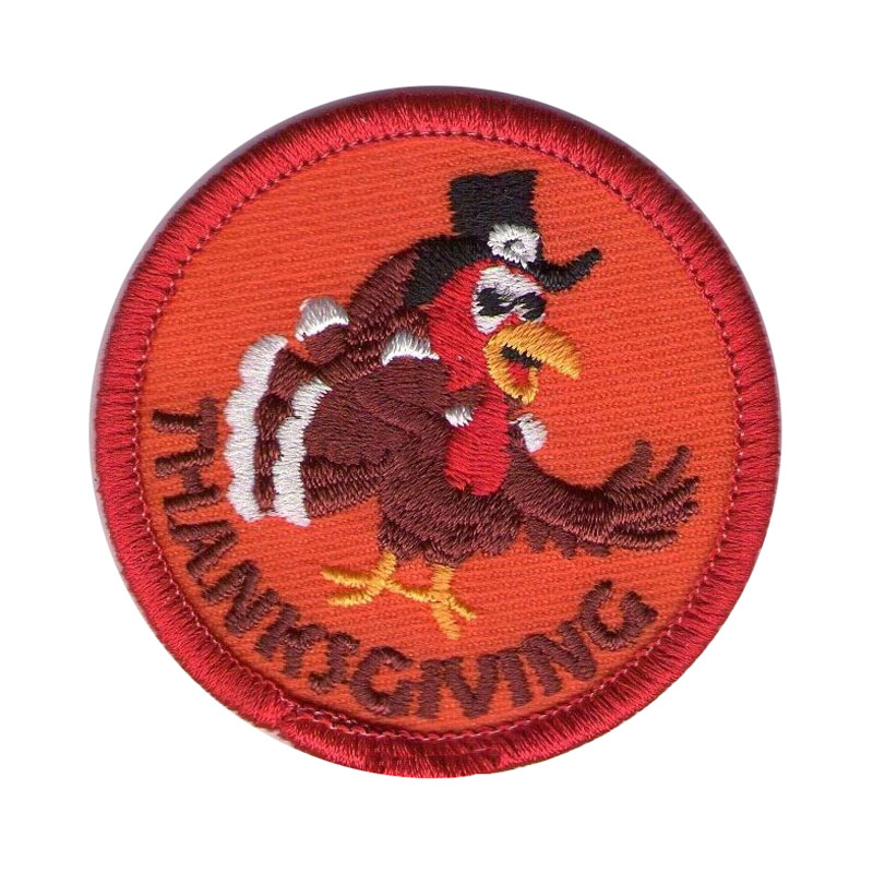 Thanksgiving Day Embroidered Patch