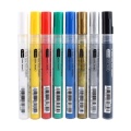 8 Colors Bright Colorful Waterproof Metallic Manga Acrylic Painter Marker Art Markers Pen Permanent Paint Pens for DIY Drawing