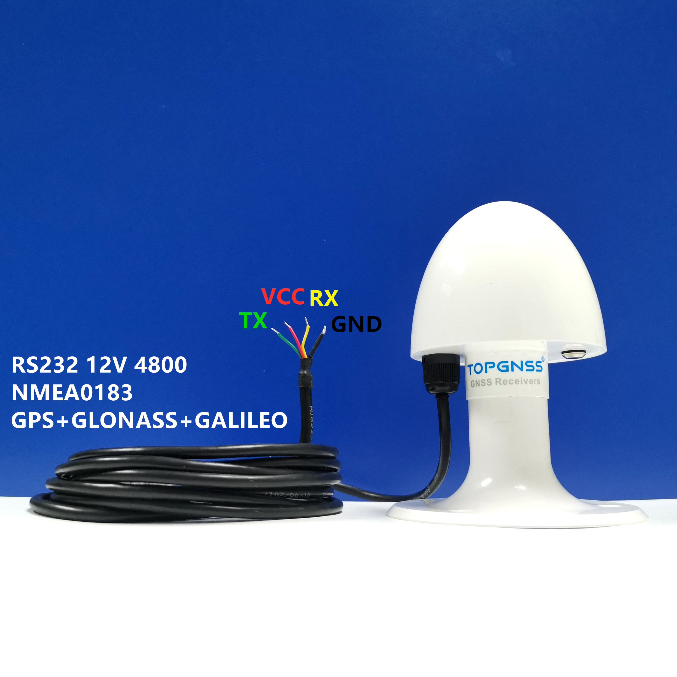 TOP103 New Marine GNSS GPS GLONASS antenna module NMEA 0183 baud rate 4800 DIY connector 12V RS232 protocol agriculture gps