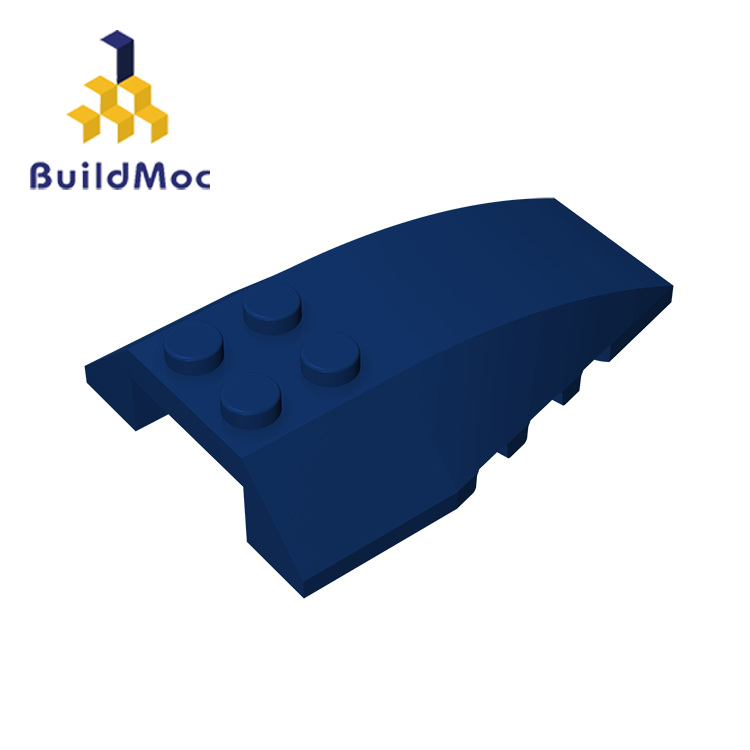 BuildMOC Compatible Assembles Particles 43712 Wedge 6 x 4 For Building Blocks Parts DIY LOGO Educati