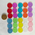 100Pcs / Set Plastic Chip Transparent Color Chip Game Coin Diameter 19mm Bingo Game Accessories BINGO