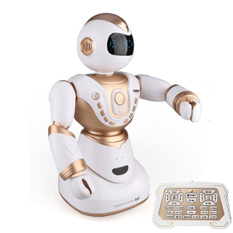 Simulation Smart Remote Control RC Robot Music Dance Walking Cool Lights Missile Multifunctional Learning Toys Children's Toys