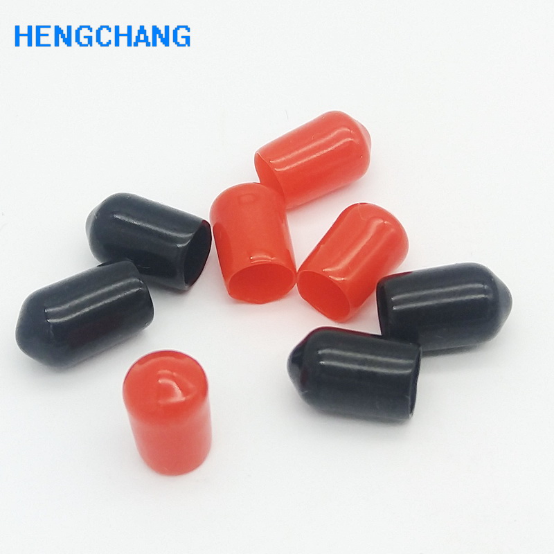 100pcs/lot rubber Covers 6mm Dust Cap for SMA Connector RF SMA Protection cover