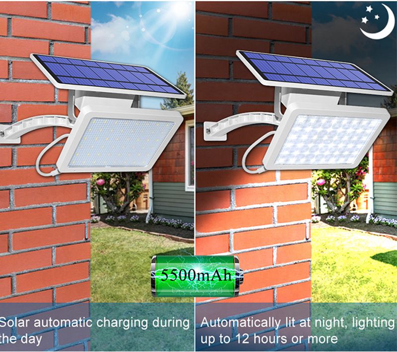 48 Led Solar Light Wall With Remote Control