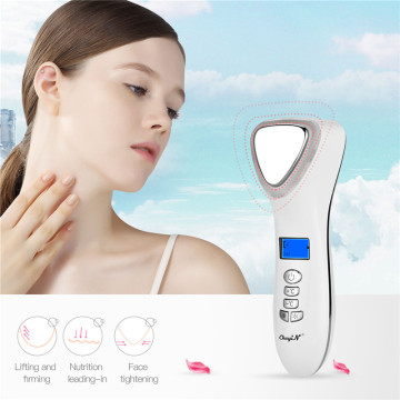 Light Photon Facial Massager Ultrasonic Vibration Hot Cold Hammer Face Lifting Firming Whitening Tightening Skin Care Device 31
