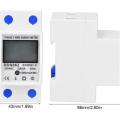 Single Phase Two Wire LCD Digital Display Wattmeter Power Consumption Energy Meter kWh AC 230V 50Hz Din Rail DDS662