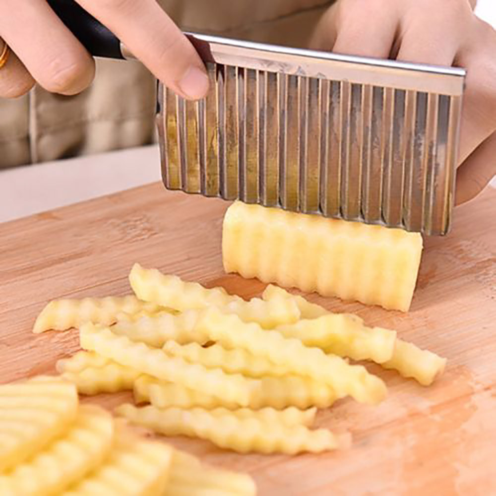 Potato Wavy Edged Tool Peeler Cooking Tools kitchen knives Accessories Stainless Steel Kitchen Gadget Vegetable Fruit Cutting