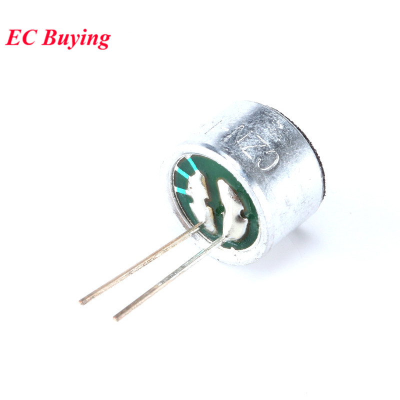 10pcs 9*7mm Capacitive Electret Microphone With Pins MIC Electret Condenser Pick-Up Sensitivity 52D 9x7mm 9mmx7mm 9mm*7mm