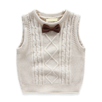 Fashion Spring Autumn Knitted Casual Boys Sweaters Vest Baby Boys Preppy Style Vest Kids Outerwear Waistcoat Children Knitwear