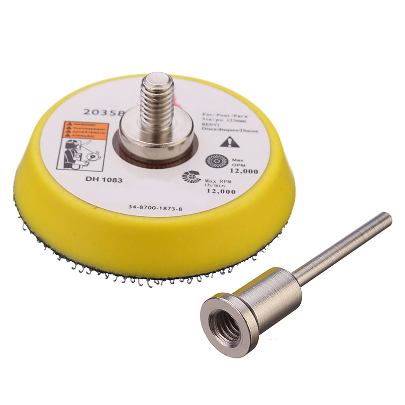 Doersupp 2 inch Sander Disc Sanding Polishing Pad Backer Plate 3mm Shank fit Electric Grinder Rotary Tool