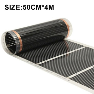50cm*4m Electric Heating Film Infrared Underfloor Foil Warming Mat 220V 220W Floor Heating Systems & Parts Living Room Warm Mat