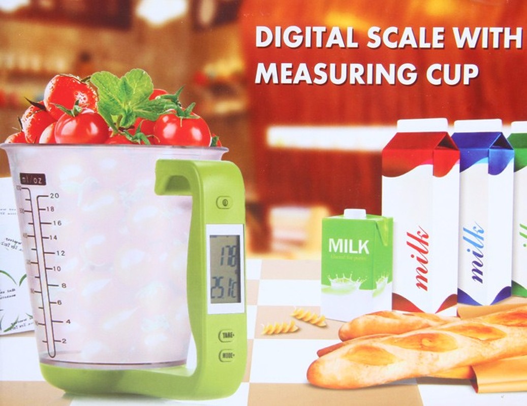 Measuring Cup Kitchen Scales Digital Beaker Libra Electronic Tool Scale With LCD Display Temperature Measurement Cups Cocina