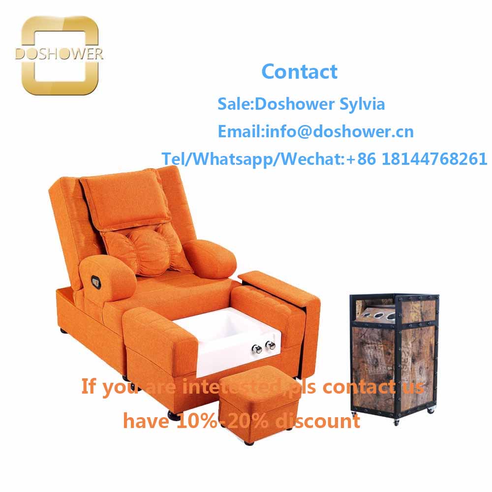 Recliner chair sofa with foot spa bath massager for spa chair pedicure sofa
