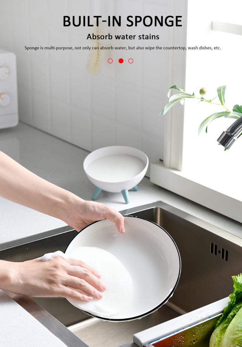 1PC Cute Hemispherical Sponge Drain Soap Holder Portable Soap Dishes Soap Storage Drying Rack Bathroom Soap Dish Toilet Rack