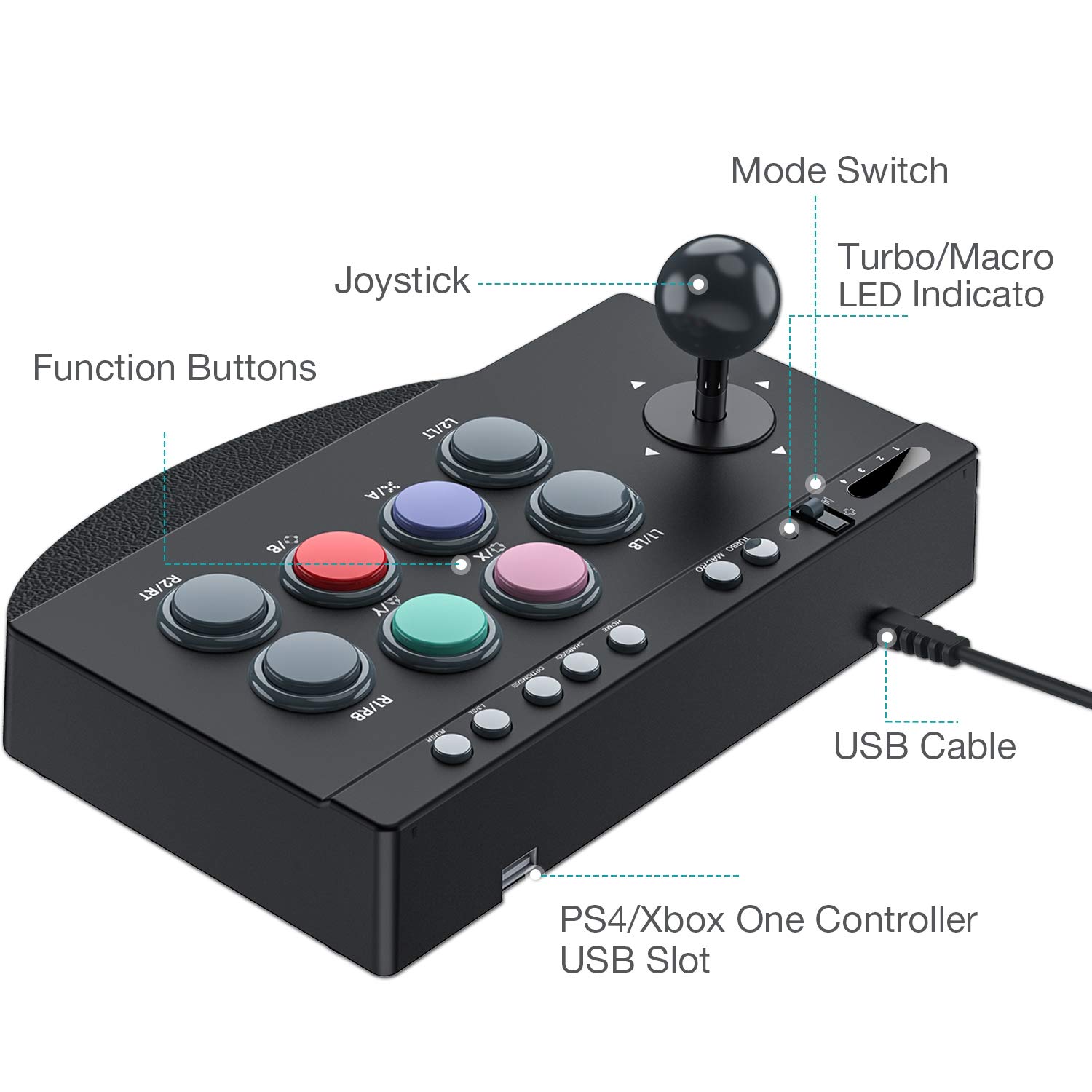 NEW Deals Pxn 0082 Arcade Joystick Game Controller Gamepad For Pc Ps3 Ps4 XBOX ONE Gaming Joystick