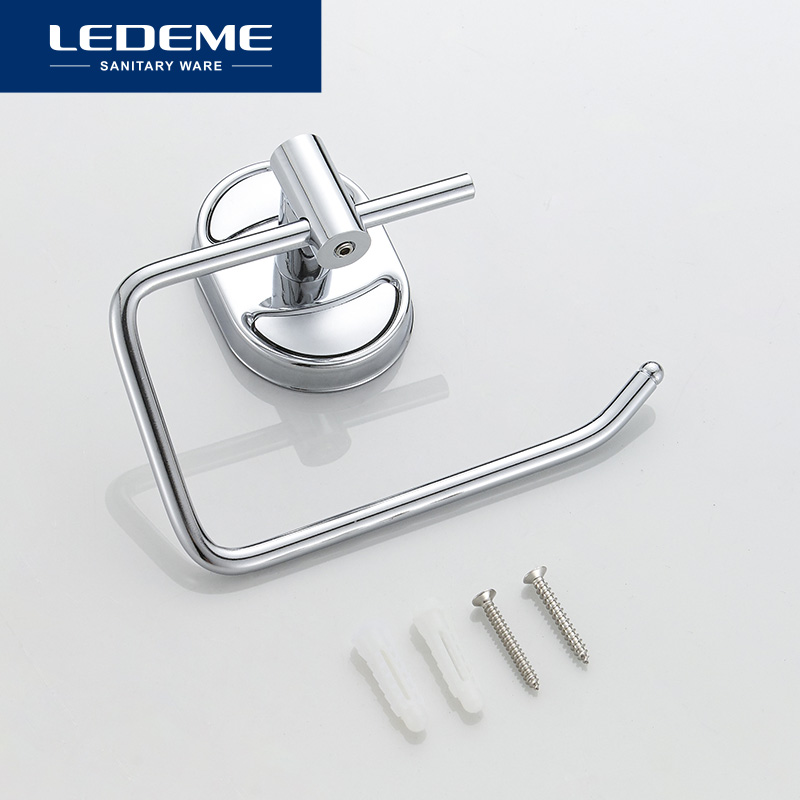 LEDEME Toilet Paper Holder Bathroom Hanger Tissue Rack Kitchen Towel Hook Bathroom Hardware Paper Holders L1903-3