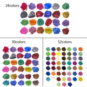 52Color Mica Powder Pearlescent Pigment Resin Colorant Skin Safe DIY Resin Craft Dropship