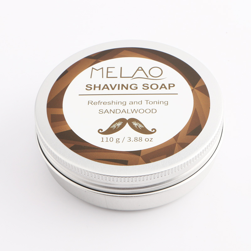 Sandalwood Shaving Soap 110g Men's Shaving Cream Used With Shaving Brush and Razor For Barber Salon Face Cleaning Tool