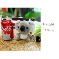 Cute Plush Koala Keychain Toy Stuffed Animal Koala Doll Toys Imitation Rabbit Fur Fluffy Backpack Bag Pendant Plush Koala Gifts