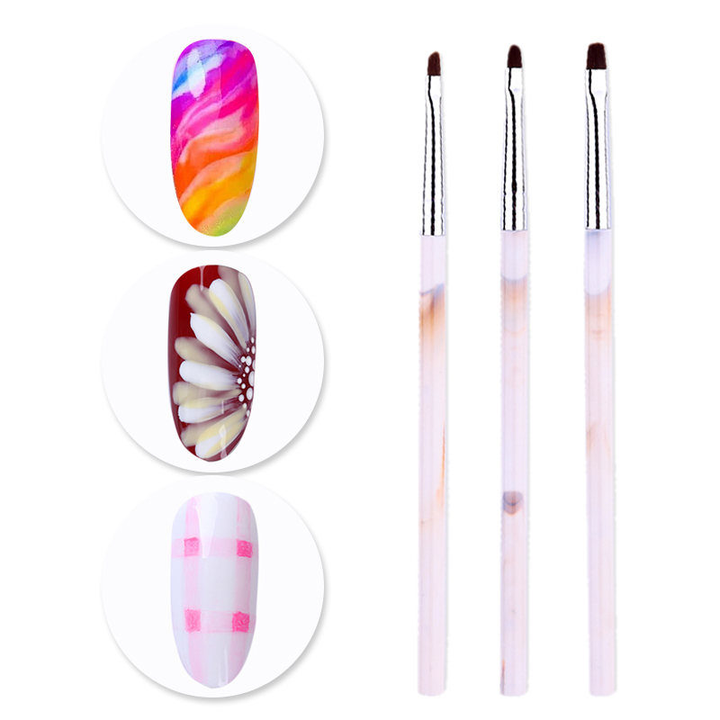 Half Moon Nail Brush For Manicur Gel Brush For Gel Nail Polish Painting Drawing Pen For Gradient Nail Art Tool Nail Design DIY