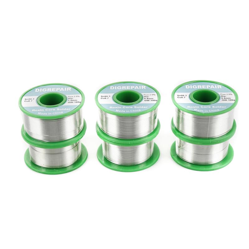 Lead Free Solder Soldering Wire Sn99.3 Cu0.7 Rosin Core For Electrical Solder Rosin Core Solder Tin 0.6/0.8/1.0MM