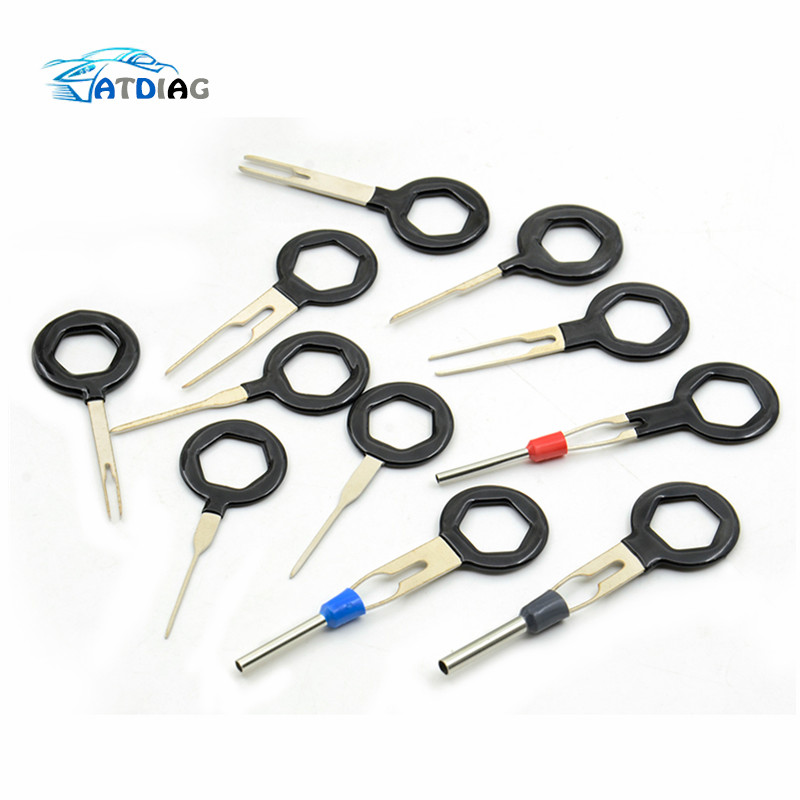 Remove Tool Set 3/8/11pcs Auto Car Plug Circuit Board Wire Harness Terminal Extraction Pick Connector Crimp Pin Back Needle