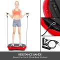 250KG Max Bearing Exercise Fitness Slim Vibration Machine Trainer Plate Platform Body Shaper +Remote Watch+ RC+Resistance Band