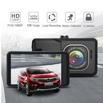 HD 1080P Car DVR Vehicle Camera Video Recorder Dash Cam Night Vision 3.0 inch dashcam dual back truck vidioregistrator registrar