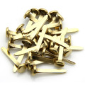 50Pcs 8X25mm Gold Metal Round Brads Scrapbooking Embellishment Fastener Brad Studs Spikes DIY Crafts For Home Paper Decoration