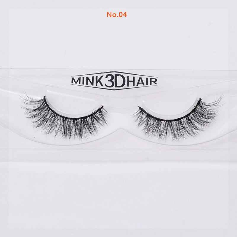 1 Pair 3D Mink Eyelashes Handmade False Eye Lashes Thick Natural Fashion Beauty Makeup Tools Cosmetics Products No.04